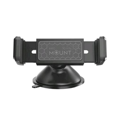 CELLY MOUNTDASHBK SUPORTO UNIVERSALE PER SMARTPHONE FINO A 6.5" PER PARABREZZA CRUSCOTO O SCRIVANIA NERO