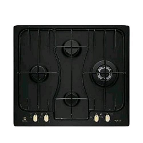 ELECTROLUX RGG6243LOR PIANO COTTURA A GAS DA INCASSO 4 FUOCHI ACCIAIO SMALTATO NERO