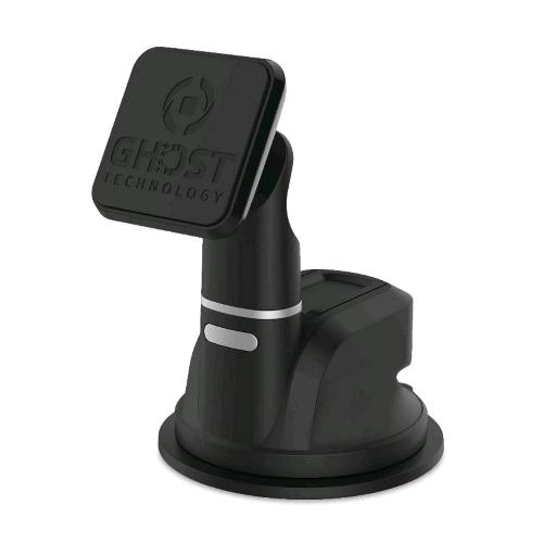 CELLY GHOST DASHBOARD SUPPORTO MAGNETICO CON VENTOSA PER SMARTPHONE NAVIGATORI GPS LETTORI MP3 NERO
