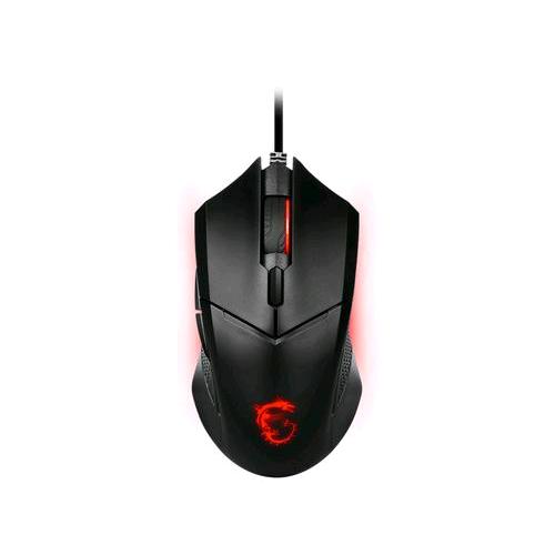 MSI CLUTCH GM08 MOUSE GAMING USB OTTICO 4.200 DPI ILLUMINAZIONE LED ROSSO COLORE NERO