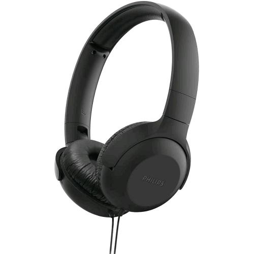 EDS Group 381183 - PHILIPS TAUH201BK/00 CUFFIE CON MICROFONO CAVO 1.2 MT  JACK 3.5mm NERO - PHILIPS (AUDIO-MP3/MP4 - CUFFIE CON MICROFONO)