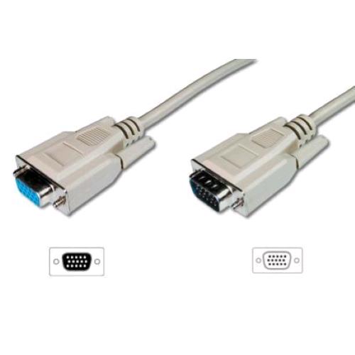 DIGITUS CAVO PROLUNGA MONITOR VGA SCHERMATO 15 POLI MASCHIO/FEMMINA 3 MT