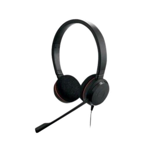 JABRA EVOLVE 20 CUFFIE STEREO CON MICROFONO USB-C PLUG & PLAY CANCELLAZIONE DEL RUMORE PASSIVO NERO
