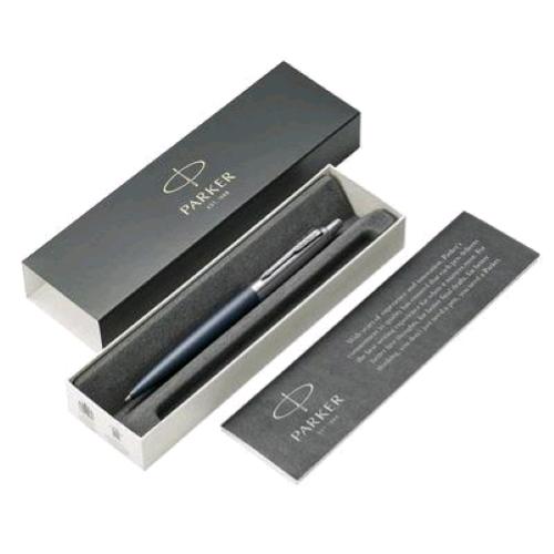 PARKER JOTTER XL MATTE BLUE PENNA A SFERA PUNTA MEDIA FINITURA CROMATA INCHIOSTRO BLU CONFEZIONE REGALO