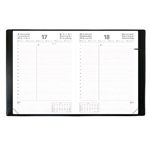 QUO VADIS AGENDA GIORNALIERA 2025 IN SIMILPELLE FORMATO POCKET 12X17 CM NERO