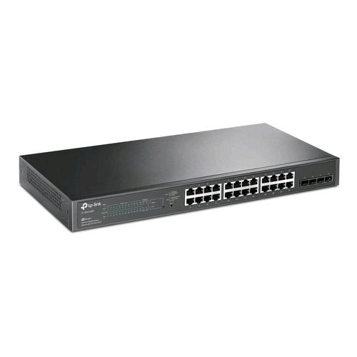 TP-LINK TL-SG2428P SWITCH DI RETE 24 PORTE RJ-45 10/100/1000Mbps POE + 4 SLOT SFP 10/100/1000Mbps COLORE NERO