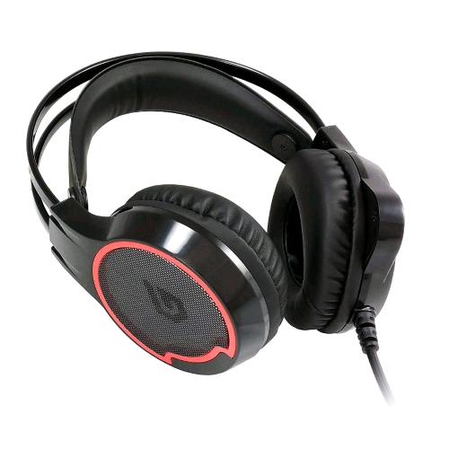CONCEPTRONIC ATHAN01B CUFFIA GAMING USB  7.1 VIRTUAL SURROUND NERO ROSSO