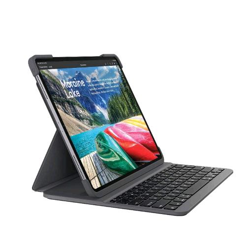 LOGITECH SLIM FOLIO PRO CUSTODIA CON TASTIERA BLUETOOTH RETROILLUMINATA PER iPAD PRO DA 11 POLLICI 1A E 2A GENERAZIONE GRIGIO