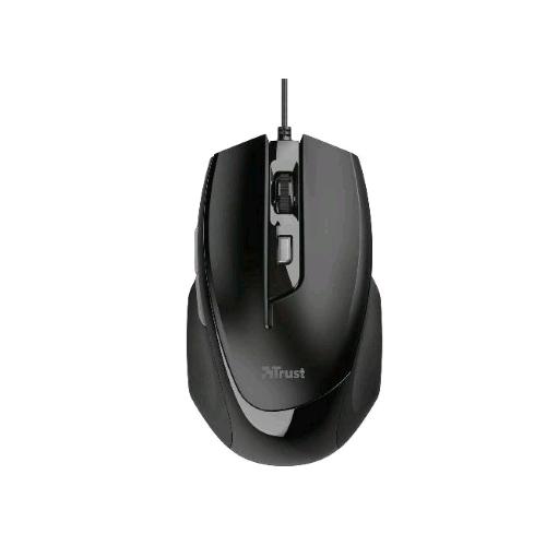 TRUST VOCA COMFORT MOUSE USB OTTICO 2.400 DPI NERO
