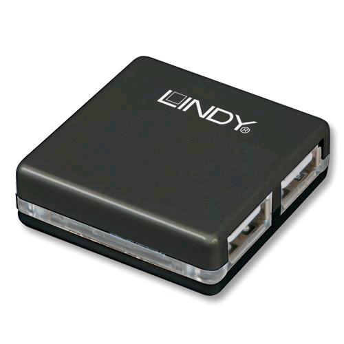 LINDY MINI HUB USB 2.0 4 PORTE