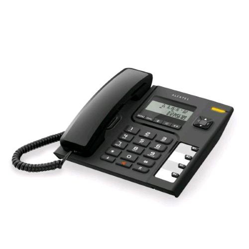 ALCATEL T56 TELEFONO DA TAVOLO CON ID CHIAMANTE E VIVAVOCE NERO