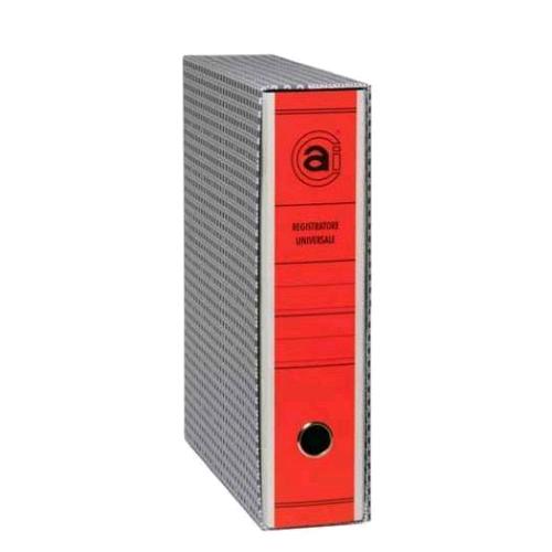 BREFIOCART UNIVERSALE REGISTRATORE FORMATO COMMERCIALE 320X285X50 mm ROSSO CONF 18 Pz.