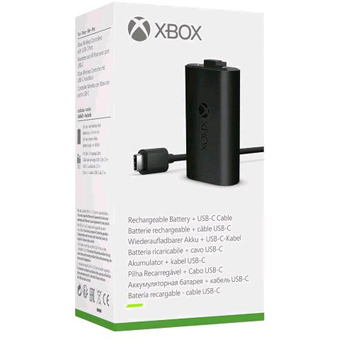 MICROSOFT XBOX PLAY & CHARGE KIT BATTERIA RICARICABILE + CAVO USB-C
