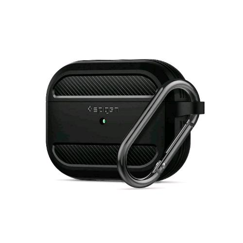 SPIGEN SGP RUGGED ARMOR AIRPODS CUSTODIA NERO