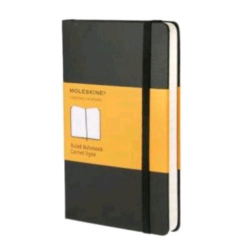 MOLESKINE TACCUINO FORMATO POCKET 140X90 mm 192 FOGLI A QUADRETTI  5M COPERTINA MORBIDA NERO