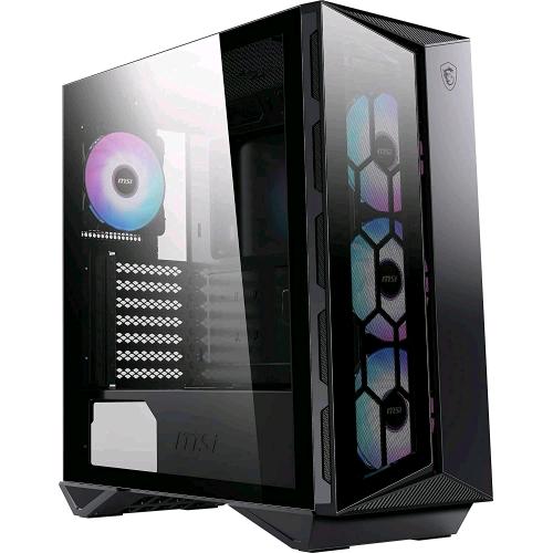 MSI GUNGNIR 110R CASE ATX MID-TOWER  7 SLOT HDD/SSD, 3x120MM ARGB FAN FRONT, 1x120MM ARGB FAN REAR, 2xUSB 3.2 TYPE-A, 1xUSB 3.2 TYPE-C, WINDOW PANEL IN VETRO, COLORE NERO