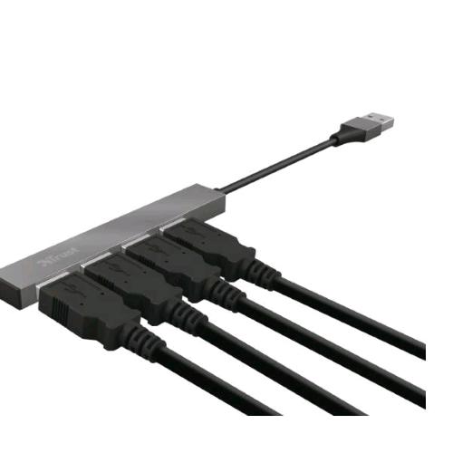 TRUST HALYX ALUMINIUM MINI HUB 4 PORTE USB 2.0