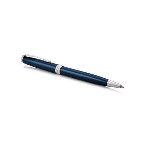 PARKER SONNET BLUE LACQUER PENNA A SFERA PUNTA MEDIA INCHIOSTRO NERO 