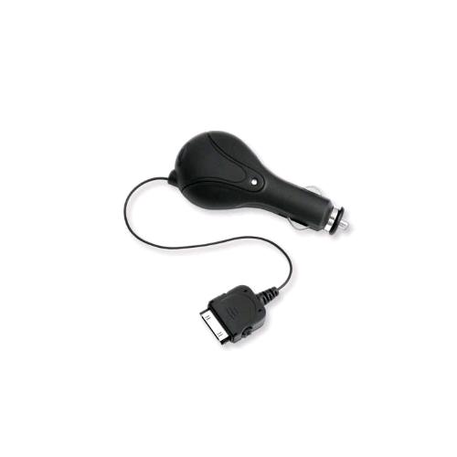 RETRAK APPLE 30 PIN CARICABATTERIE AUTO 90 CM NERO