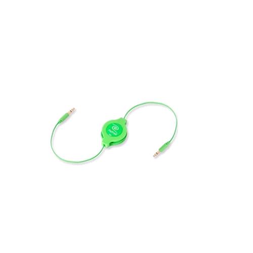 RETRAK CAVO PER MP3 2 X M JACK 3.5 MM 1.5 M VERDE
