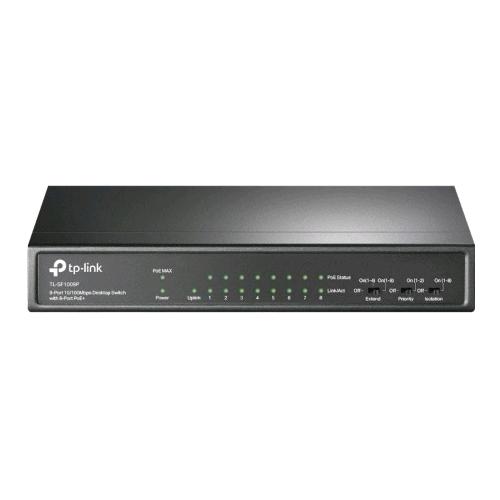 TP-LINK TL-SF1009P SWITCH 9 PORTE 8 PORTE 10/100 POE+ 1 PORTA 10/100 POE+ 65W