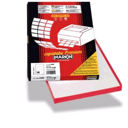 MARKIN CONF 400 ETICHETTE ADESIVE 105X148,5 mm VERDE 