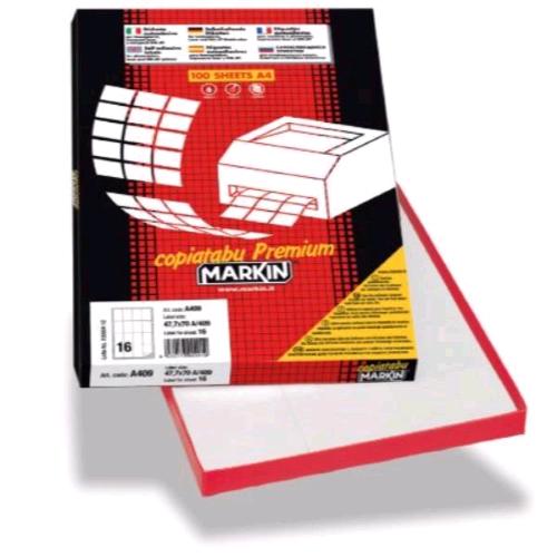 MARKIN CONF 400 ETICHETTE ADESIVE 105X148,5 mm GIALLO 
