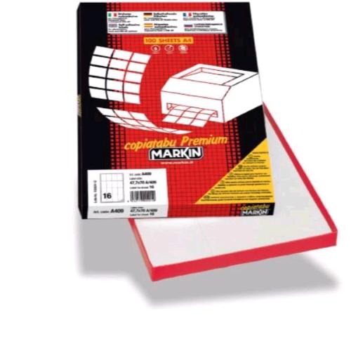 MARKIN CONF 3000 ETICHETTE ADESIVE 35X59,4 mm BIANCO 