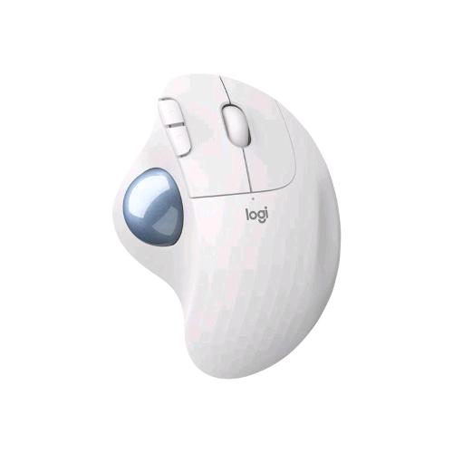 LOGITECH ERGO M575 MOUSE TRACKBALL WIRELESS 5 PULSANTI BIANCO