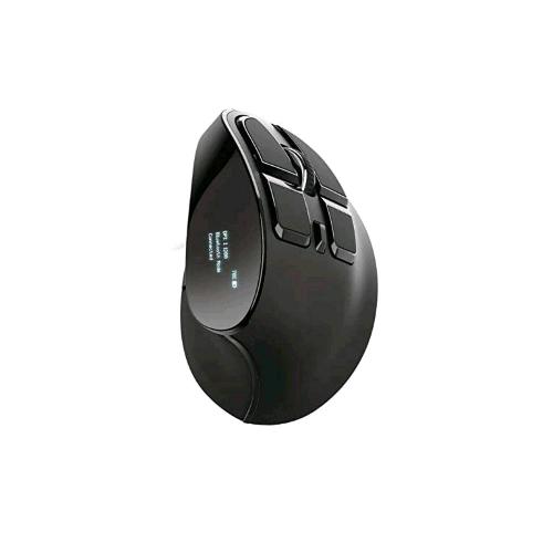 TRUST VOXX ERGONOMIC RECHARGEABLE MOUSE VERTICALE WIRELESS 2.400 DPI 9 TASTI CON DISPLAY LED NERO