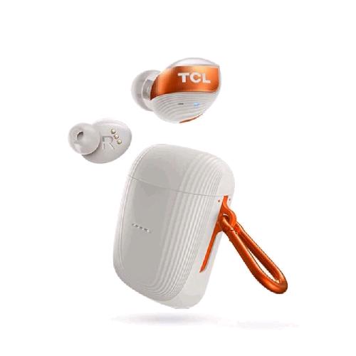 TCL ACTV 2500TWS AURICOLARI BLUETOOTH 5.0 CON CUSTODIA DI RICARICA WIRELESS BIANCO ARANCIONE