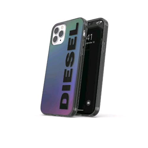 DIESEL APPLE iPHONE 12/12 PRO CUSTODIA IN TPU ANTI URTO CON LOGO MULTICOLORE
