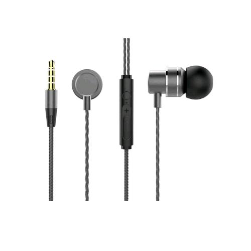 LENOVO HF118 AURICOLARI STEREO IN-EAR METALLICI CON FILO E MICROFONO 1 X JACK 3.5 MM NERO
