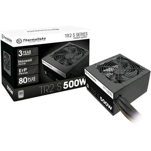 THERMALTAKE TR2 S ALIMENTATORE 500W 80 PLUS VENTOLA 12 cm 20+4 pin ATX NERO