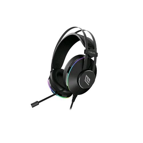 NOUA PILLAR CUFFIA GAMING RGB CON MICROFONO USB SORROUND 7.1 NERO