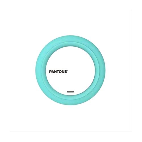 PANTONE QI WIRELESS CHARGER CARICABATTERIE SENZA FILI CONETTORE INPUT MICRO USB OUT WIRELESS 7,50W AZZURRO