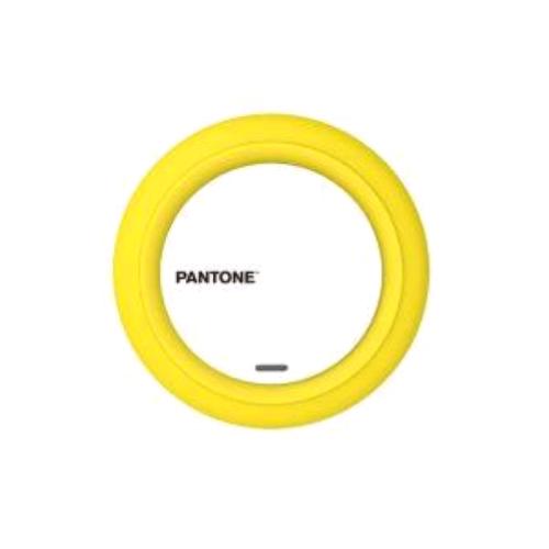 PANTONE QI WIRELESS CHARGER CARICABATTERIE SENZA FILI CONETTORE INPUT MICRO USB OUT WIRELESS 7,50W GIALLO