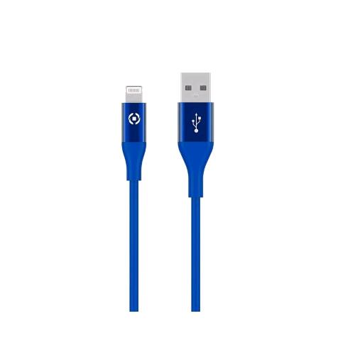 CELLY CAVO 1 X USB TIPO A 1 X LIGHTNING 3 MT BLU