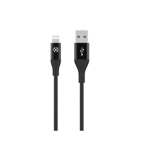 CELLY CAVO 1 X USB TIPO A 1 X LIGHTNING 1 MT NERO