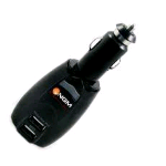 NGM CAR & TRAVEL 2USB CARICABATTERIA AUTO E RETE 2USB BLACK