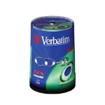 VERBATIM CD-R 700mb 52x Extra Protection Surface CAMPANA 100 Pz.