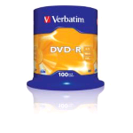 VERBATIM DVD-R 4.7GB 16X SPINDLE 100 PZ