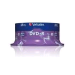 VERBATIM DVD+R 4 7GB 16X SPINDLE 25 PZ