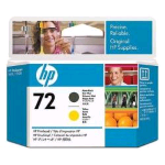 HP 72 TESTINA MULTICOLORE GIALLO + NERO OPACO