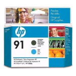 HP 91 TESTINA NERO OPACO E CIANO