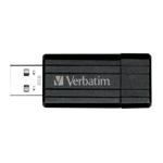 VERBATIM MEMORY USB-32GB-PIN STRIPE BLACK 49064