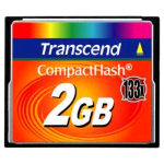 TRANSCEND 2GB COMPACT FLASH CARD (133X)  PRODOTTO ITALIA