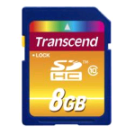TRANSCEND SCHEDA SD HC 8GB CLASSE 10 FUNZIONE PROTEZIONE DATI