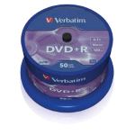 VERBATIM SPINDLE 50 DVD+R 4 7GB 16X CAMPANA 50PZ