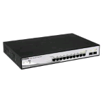 D-LINK DGS-1210-10P SWITCH 10 PORTE DI CUI 8 PORTE GIGABIT PoE + 2 PORTE SFP SMART+